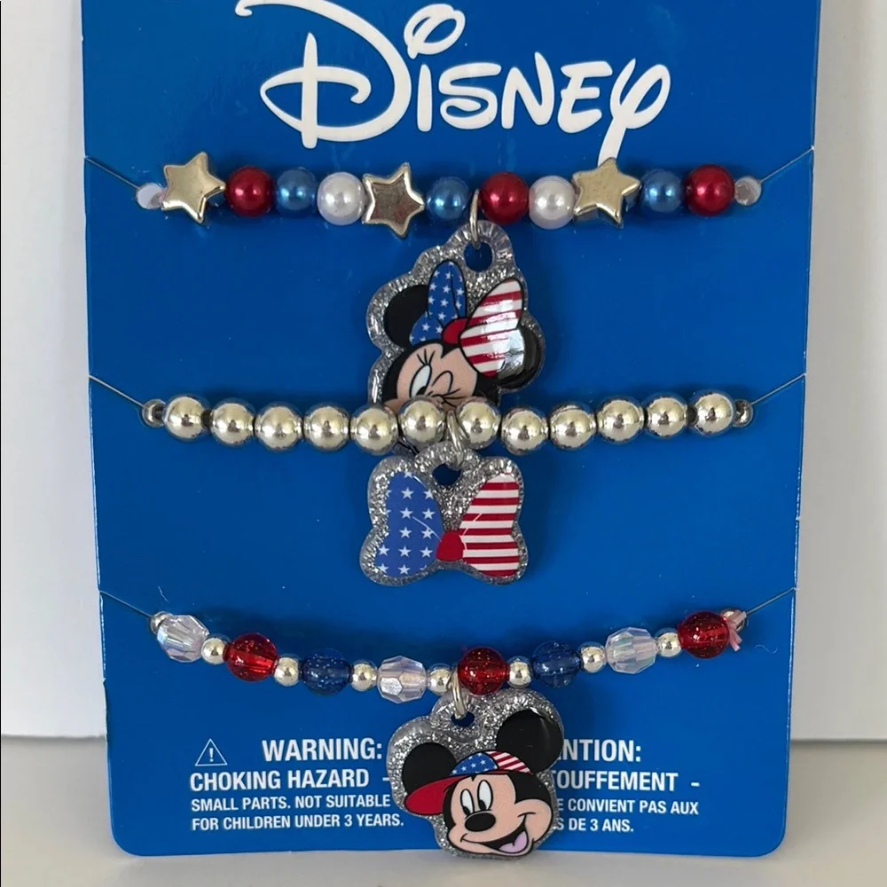 Claire’s Exclusive Disney Minnie & Mickey Mouse 3 piece Bracelet Set